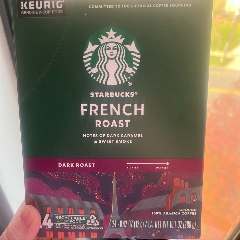 Starbucks French Roast Coffee Packaging - Green and White